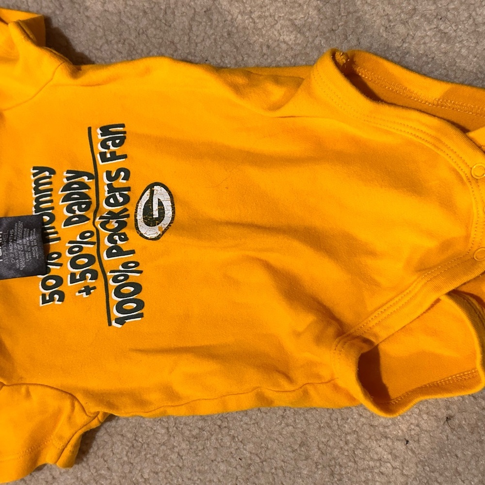 Baby Sports Bodysuit Lot Packers Wisconsin 0β3 Months - Picture 3 of 5